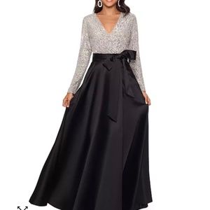 Sequinned-Top Ball Gown